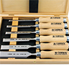 Set da 6 scalpelli NAREX in scatola di legno art.853055