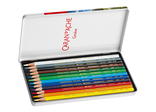 CARAN D'ACHE set da viaggio con 12 matite acquerellabili Prismalo Bicolor 1 pe 