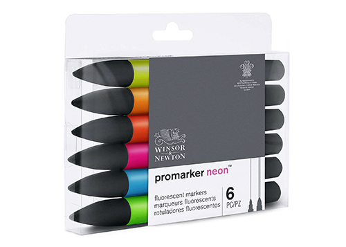 Promarker Neon Set da 6 colori Winsor & Newton